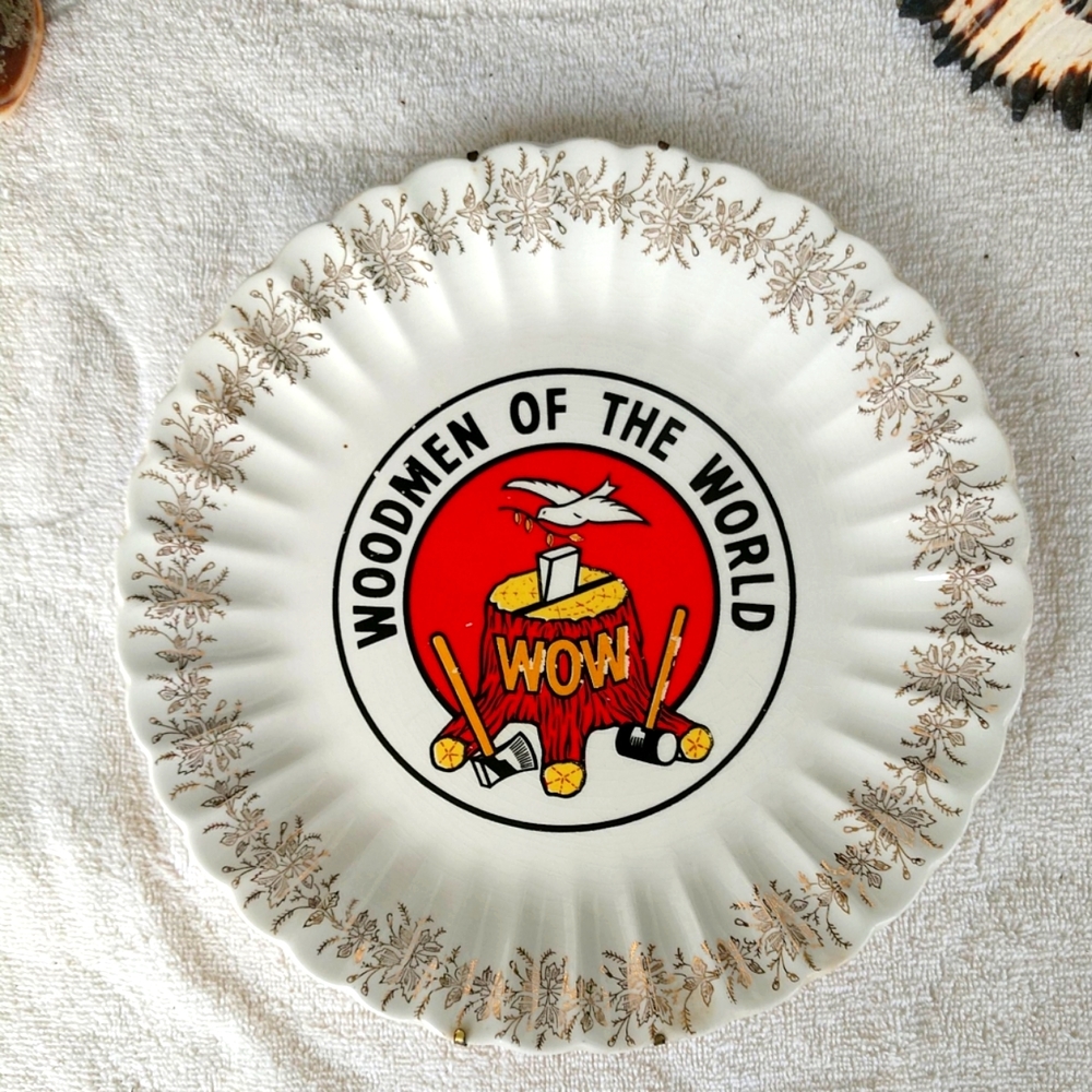 Woodmen of the World Plate Nashville TN 10" Antique 1950's